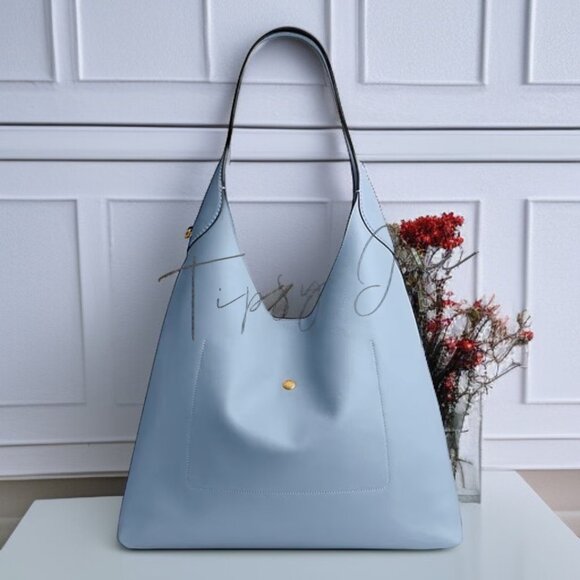 AUTHENTIC COACH LARGE BROOKLYN 39 IN BLUEBELL HOBO HANDBAG - Picture 4 of 8